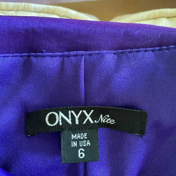 Women's Onyx One Shoulder Rouched Short Boutique Dress Size 6 - Picture 5 of 5